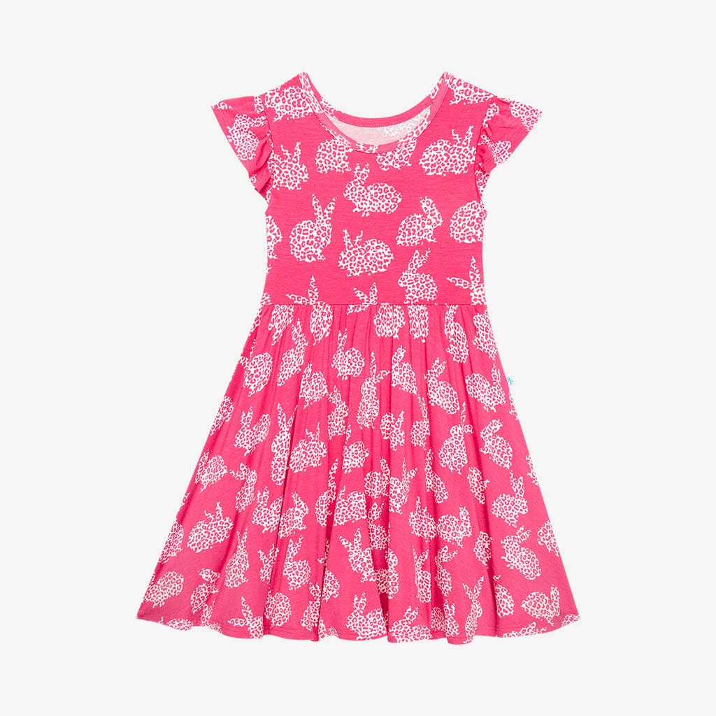 Lana Bunny Ruffled Cap Sleeve Twirl Dress