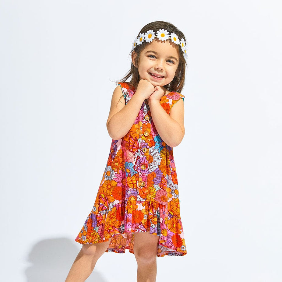 Meadow Sleeveless Henley Hi-Low Dress