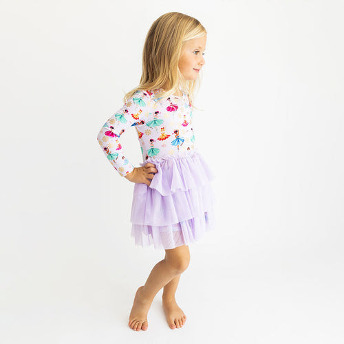 Adalyn Long Sleeve Tulle Dress