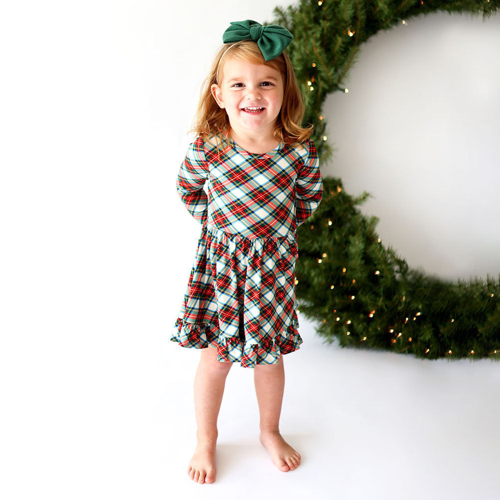Marqui Long Sleeve Ruffled Twirl Dress