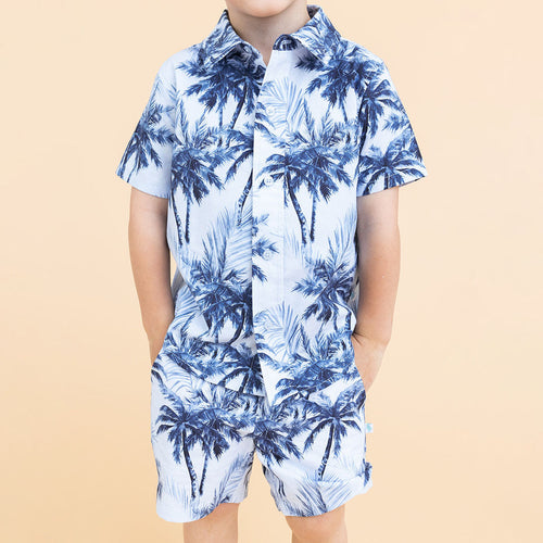 Russell Poplin Short Sleeve Button-Front Shirt