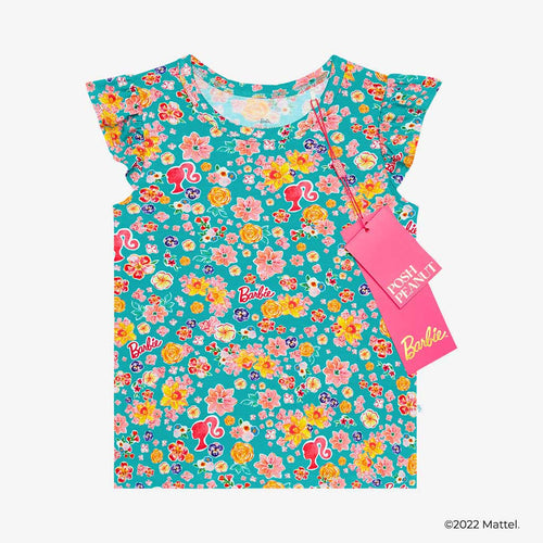 Malibu Barbie™ Floral Ruffled Tee