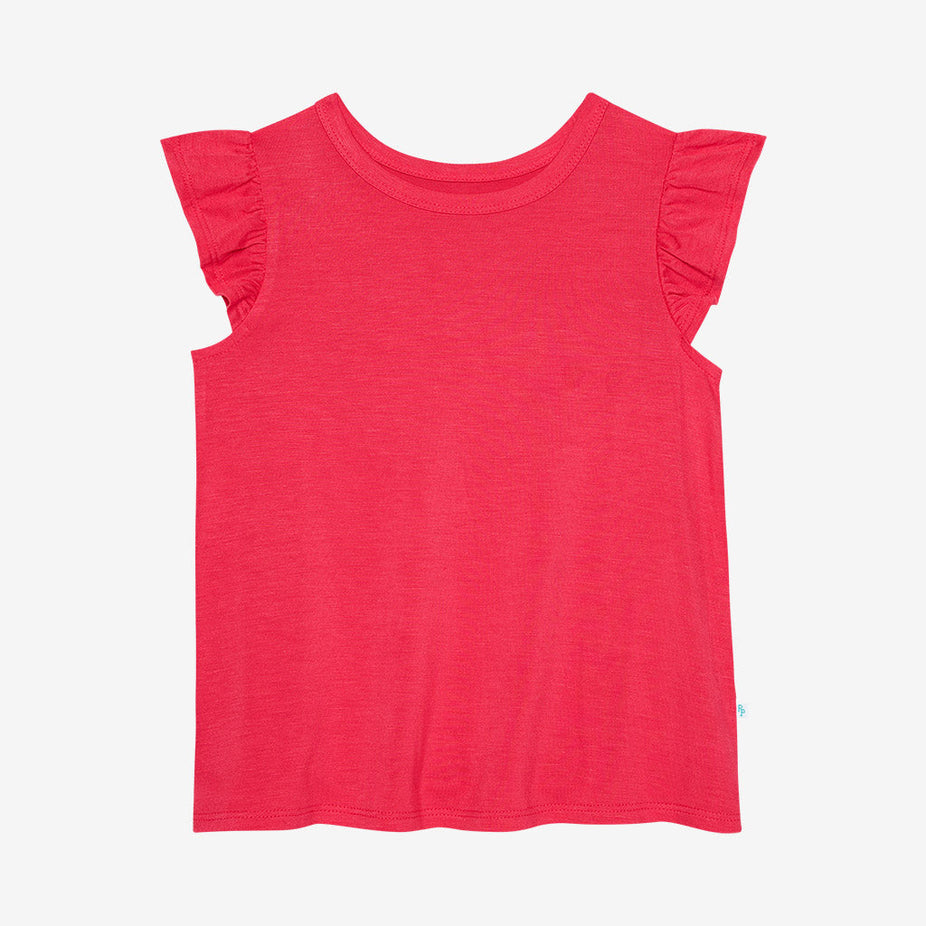 Valentine Pink Ruffled Tee