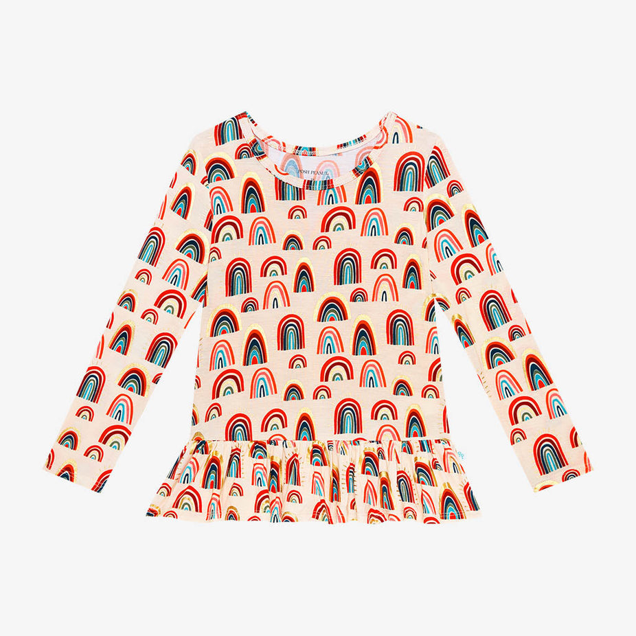 Skyla Long Sleeve Ruffled Loose Fit Shirt