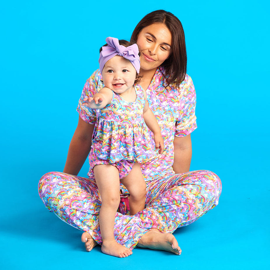 Lisa Frank® Markie™ Magic Peplum Bummie Set