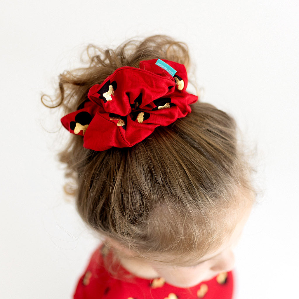 Disney Holiday Minnie Mouse Polka Dot Luxe Oversized Scrunchie