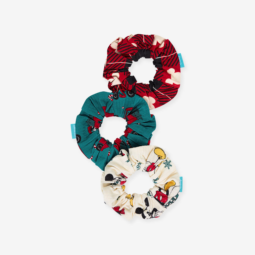Disney Mickey Mouse Holiday Scrunchie Set