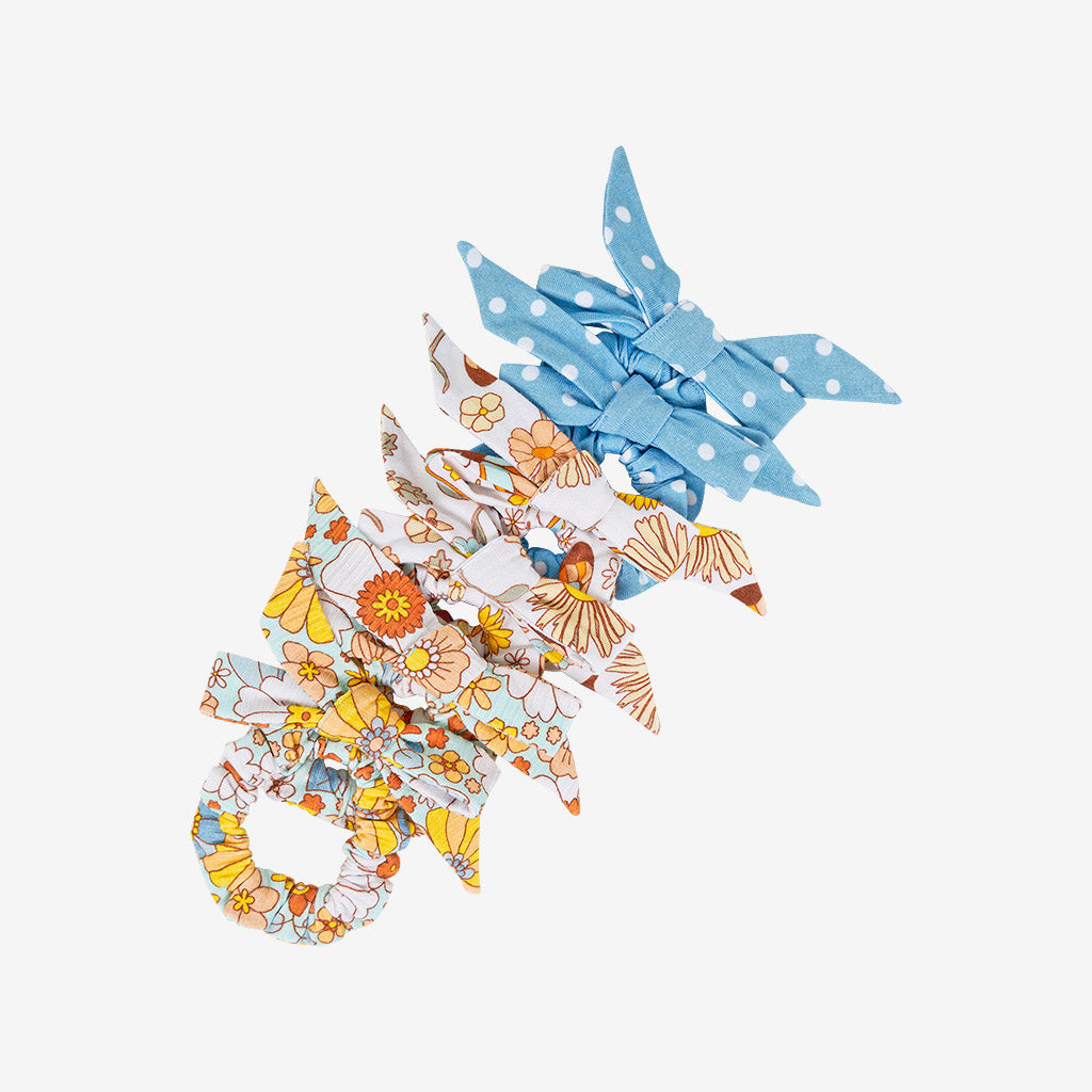 Ruth Bow Scrunchie Set