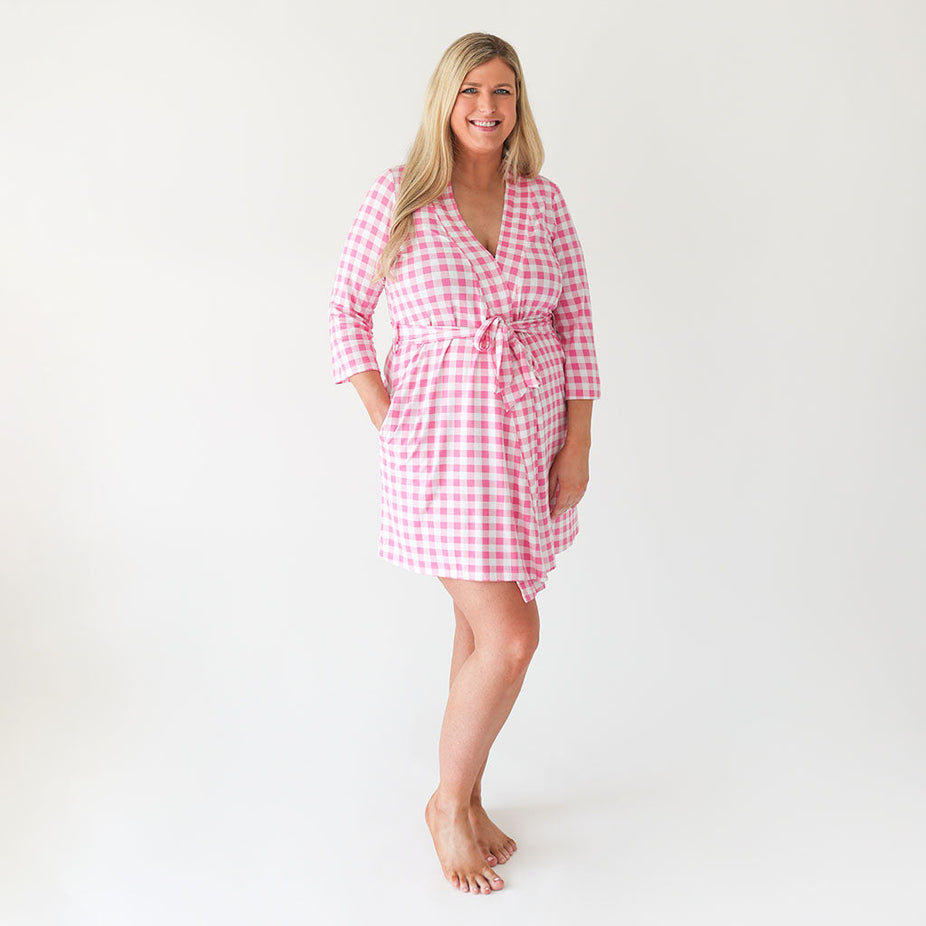 Summer Gingham Robe