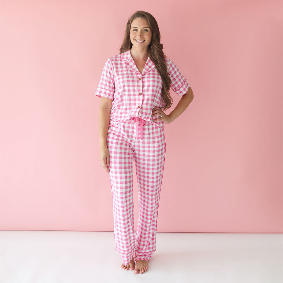 Summer Gingham Women's Luxe Pajama Set