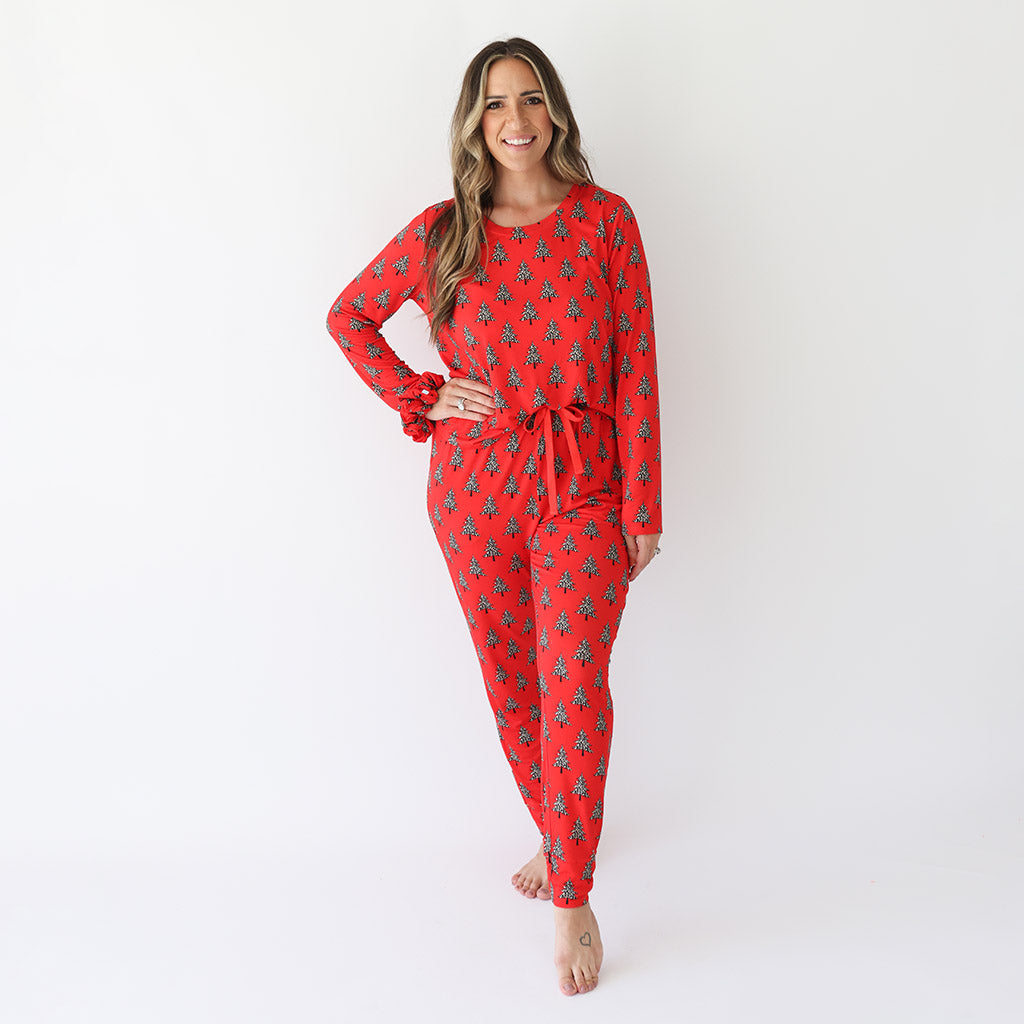 Poshmas Lana Women's Long Sleeve Scoop Loungewear
