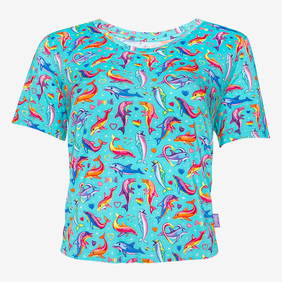 Lisa Frank® Dancing Dolphins™ Women’s Scoop Tee