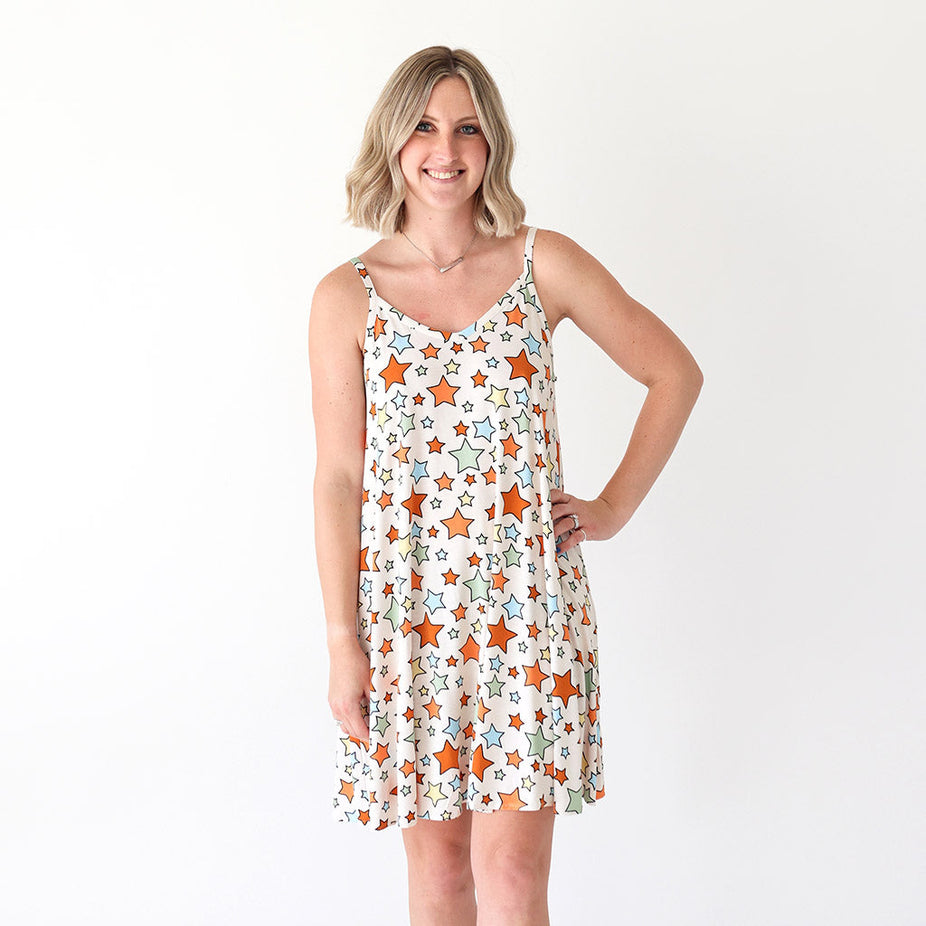 Croft Women's Sleeveless Short Swing Dress