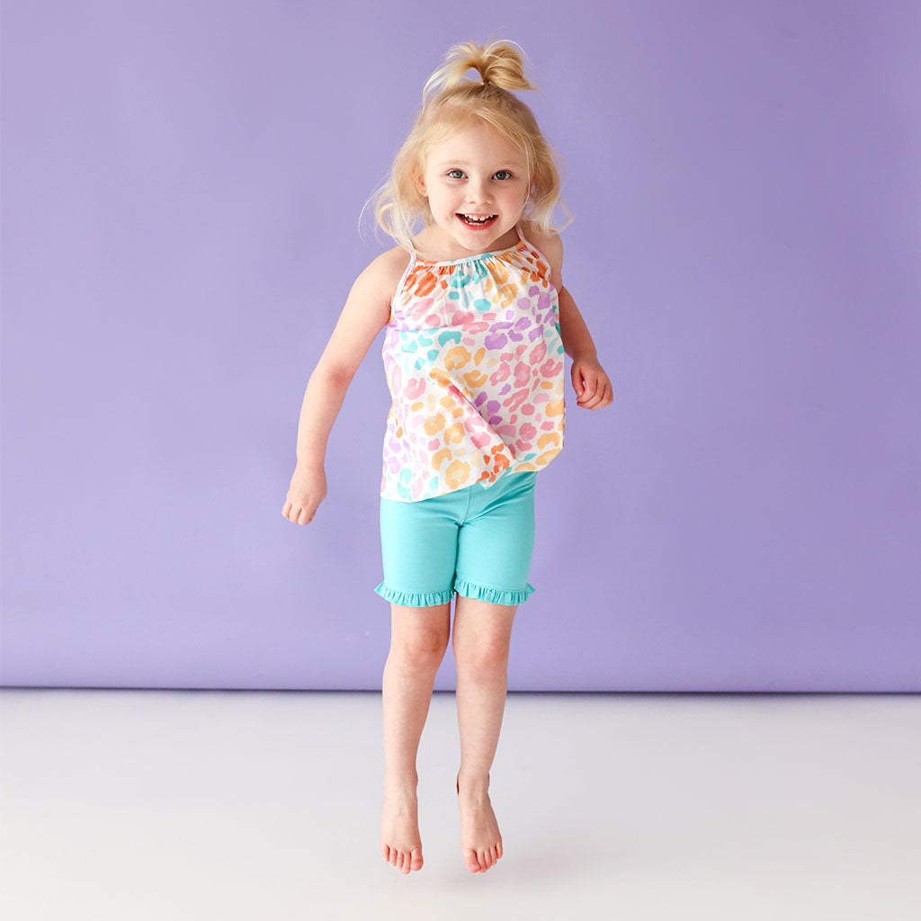 Mina Tank Ruffled Short Set