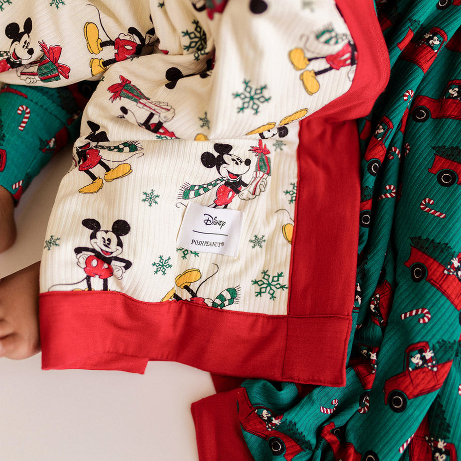Disney Mickey Mouse Holiday & Yuletide Mickey Mouse Luxe Patoo® Blanket