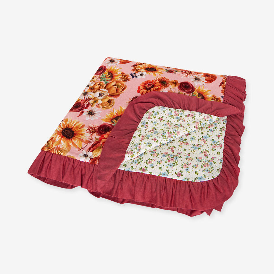 Brigitta & Blair Ruffled Luxe Patoo® Blanket