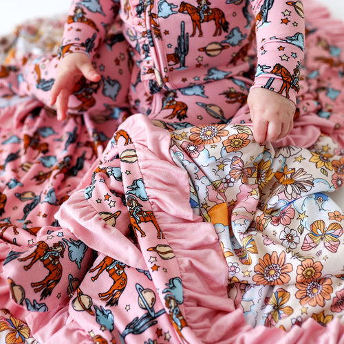 Dolly & Oakley Ruffled Luxe Patoo® Blanket