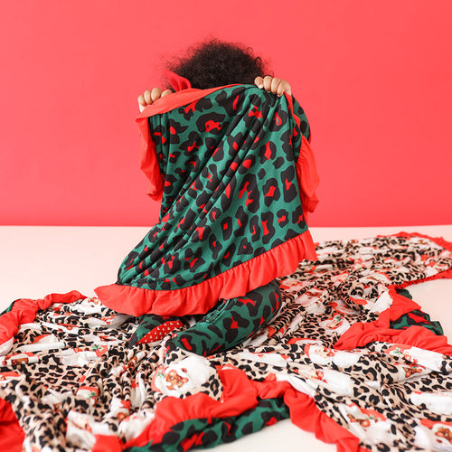Lana Claus & Whitley Grace Ruffled Luxe Patoo® Blanket