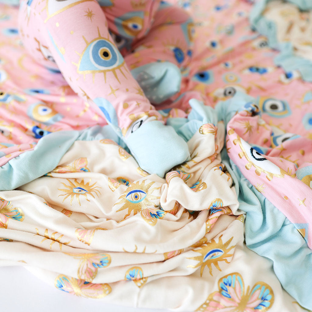 Posh Fiona & Pandora Ruffled Luxe Patoo® Blanket