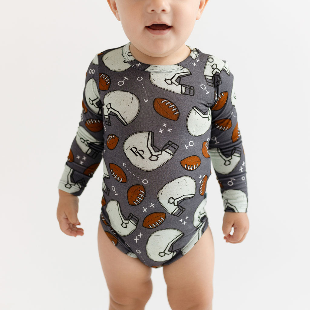 Posh Quarterback Long Sleeve Bodysuit