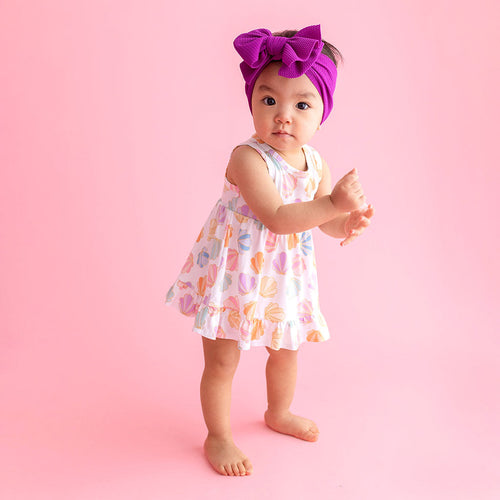 Clamilla Racerback Ruffled Bodysuit Dress