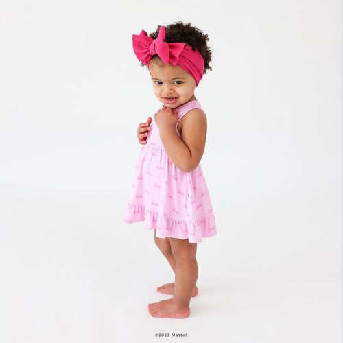 Pastel Barbie™ Racerback Ruffled Bodysuit Dress