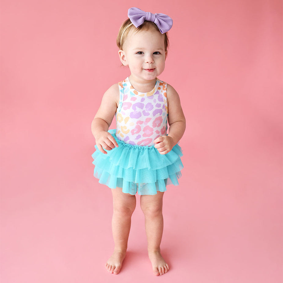 Mina Racerback Tulle Skirt Bodysuit Dress