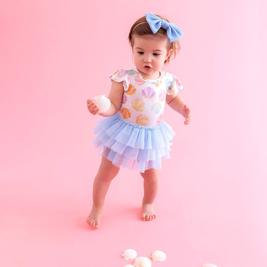 Clamilla Tulle Bodysuit Dress