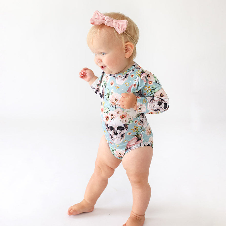 Rosie Long Sleeve Ruffled Bodysuit