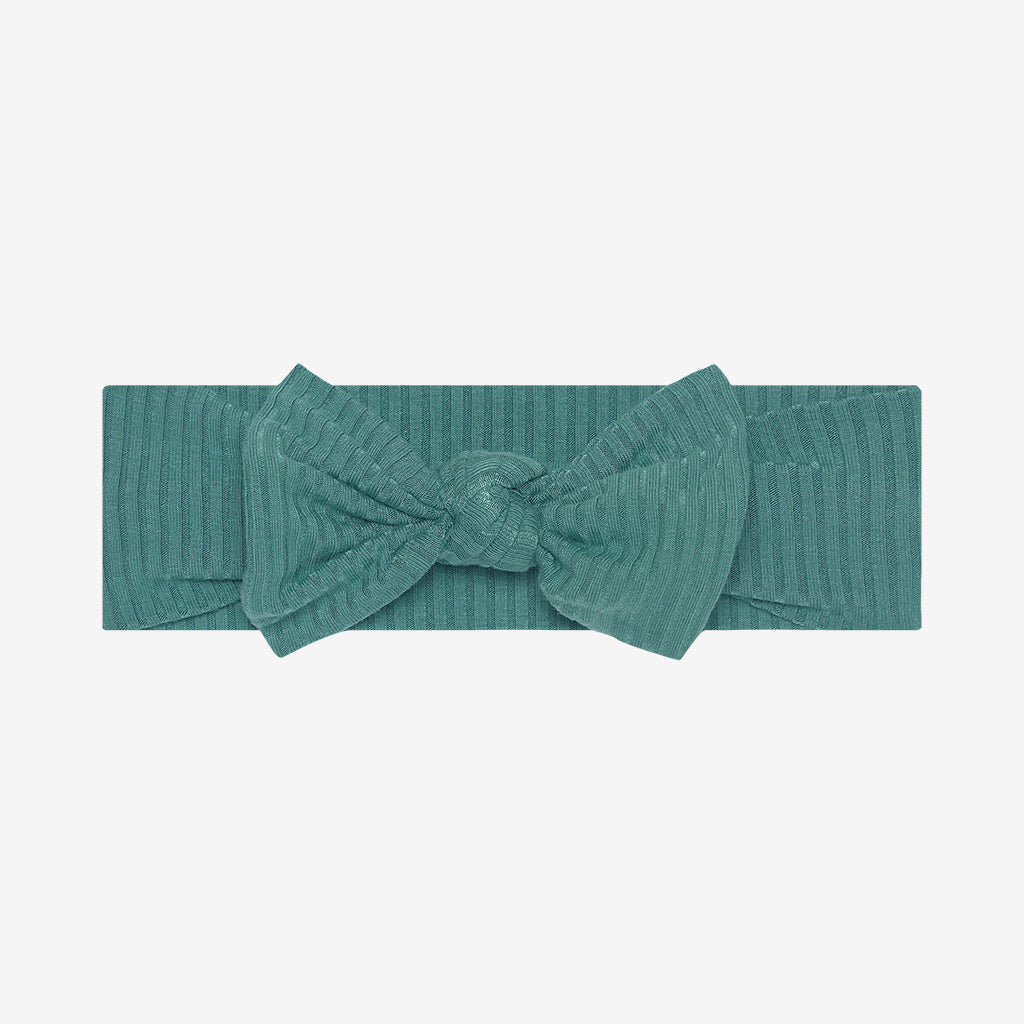 Ocean Teal Ribbed Headwrap