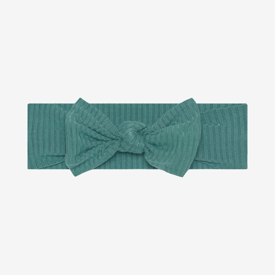 Ocean Teal Ribbed Headwrap