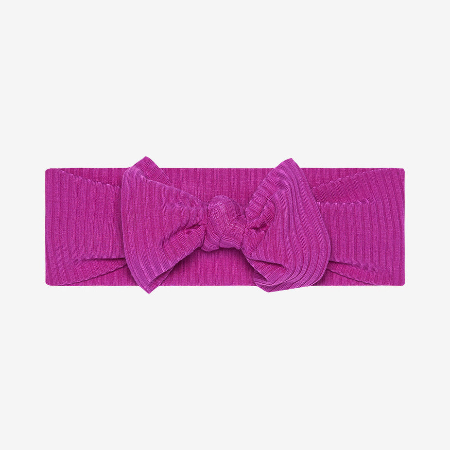 Posh Plum Ribbed Headwrap