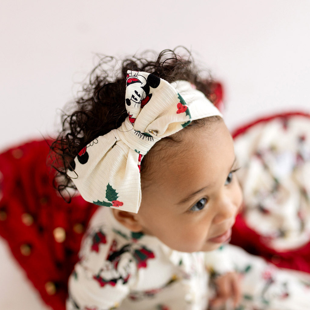 Disney Minnie Mouse Holiday Luxe Bow Headwrap