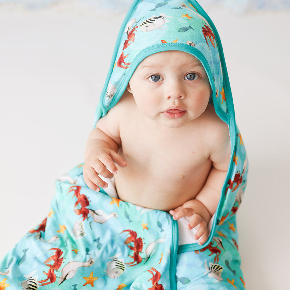 Disney's The Little Mermaid Beach Buddies Hooded Towel