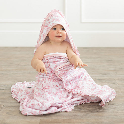 Antoinette Ruffled Hooded Towel