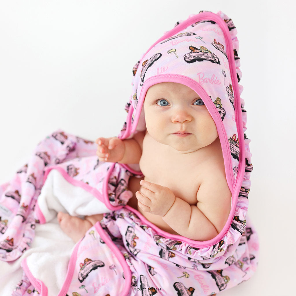 Cruisin' Barbie™ Ruffled Hooded Towel