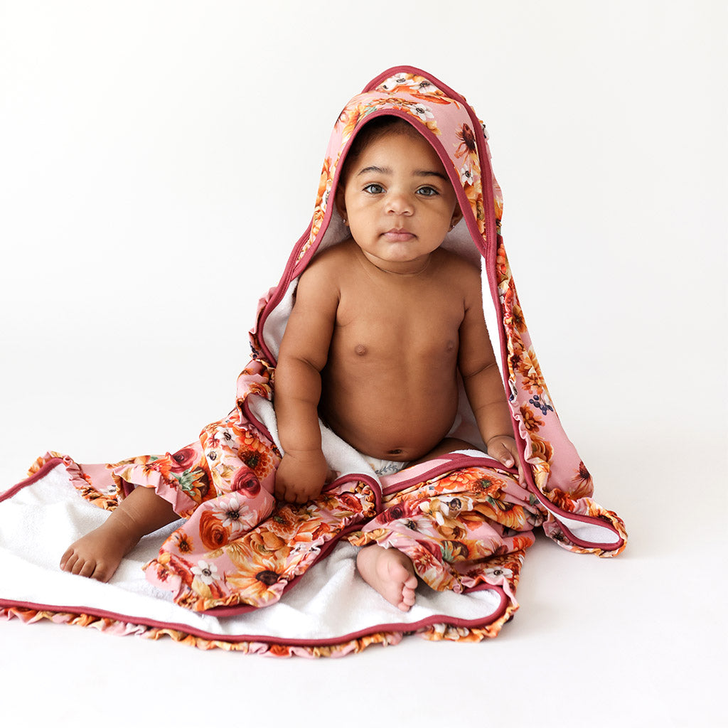 Brigitta Ruffled Hooded Towel