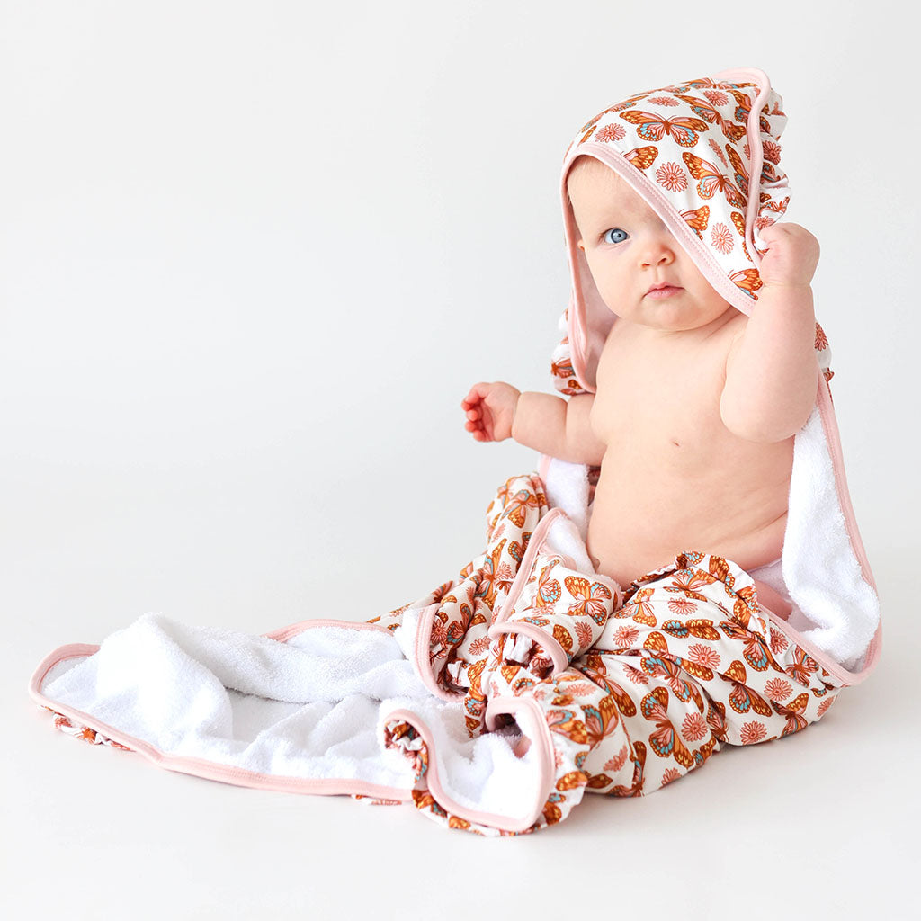 Jocelyn Ruffled Hooded Towel