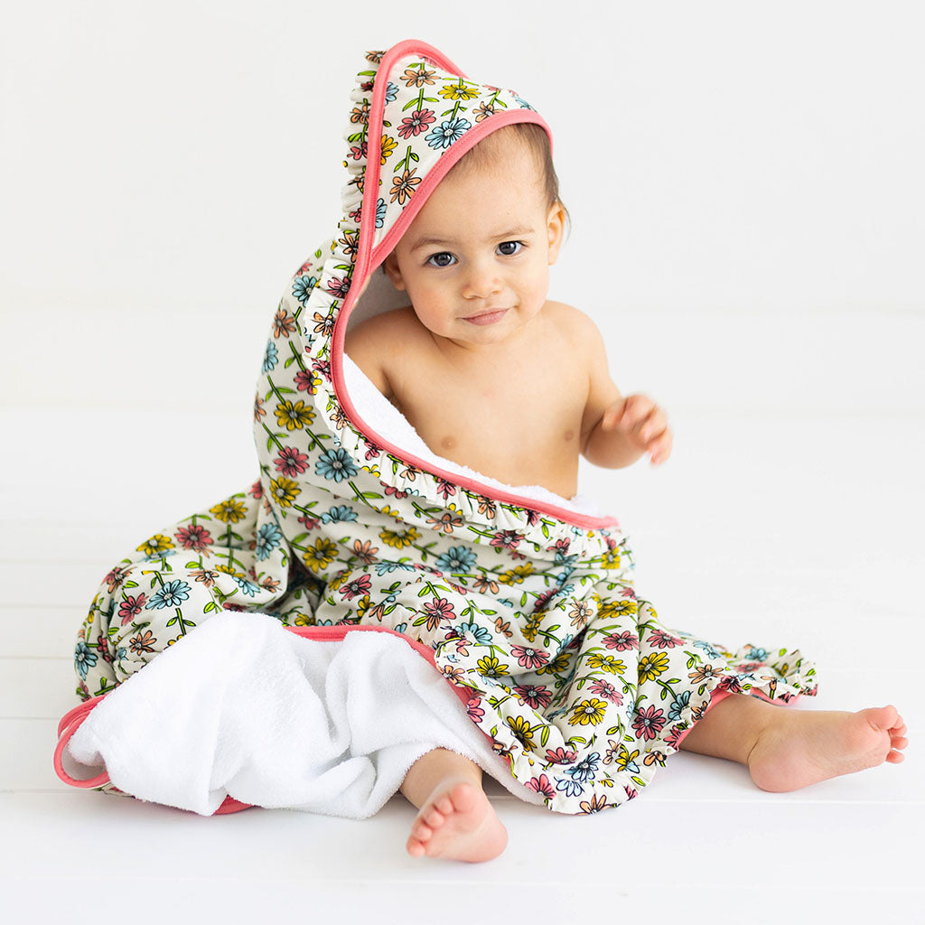 Maya Lynn Ruffled Hooded Towel