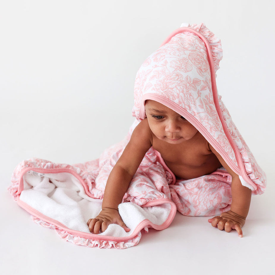 Martina Ruffled Hooded Towel