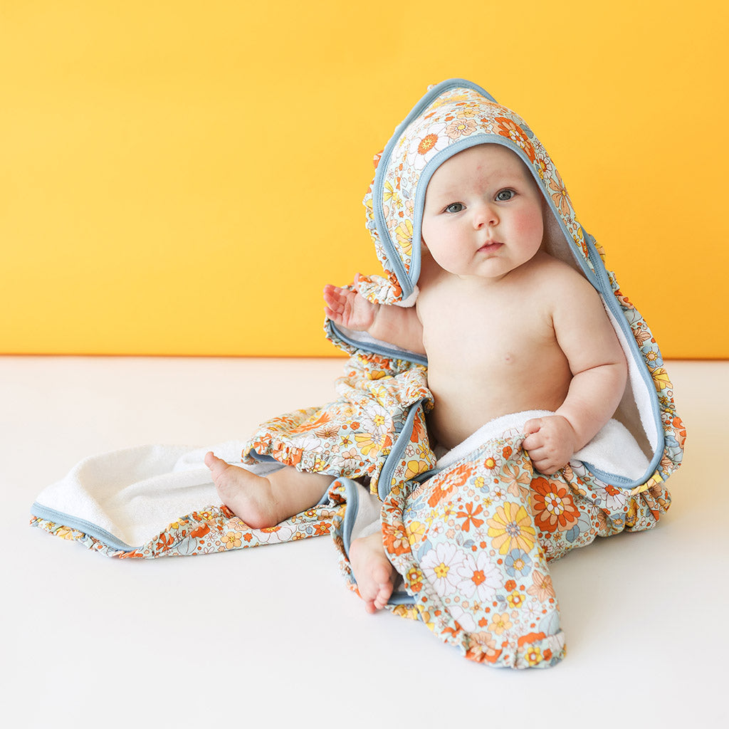 Ruth Ruffled Hooded Towel