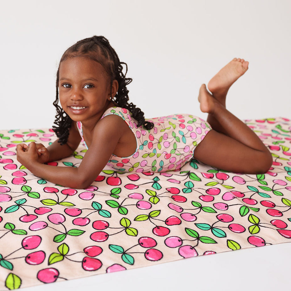 Summer Cherry Beach Towel