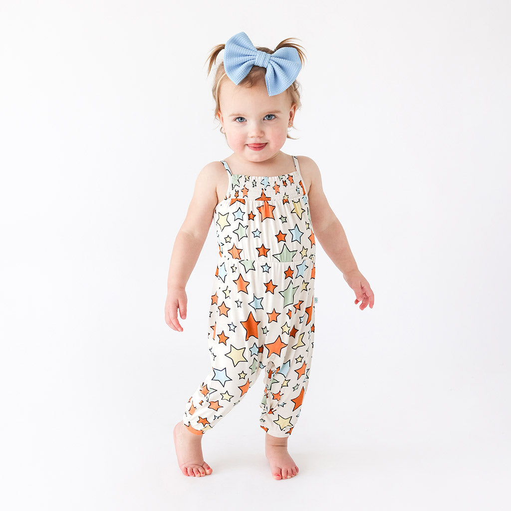 Croft Sleeveless Smocked Jumpsuit