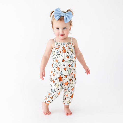Croft Sleeveless Smocked Jumpsuit