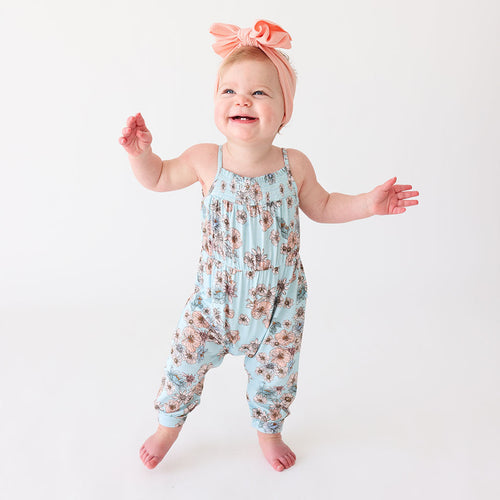 Natalie Sleeveless Smocked Jumpsuit