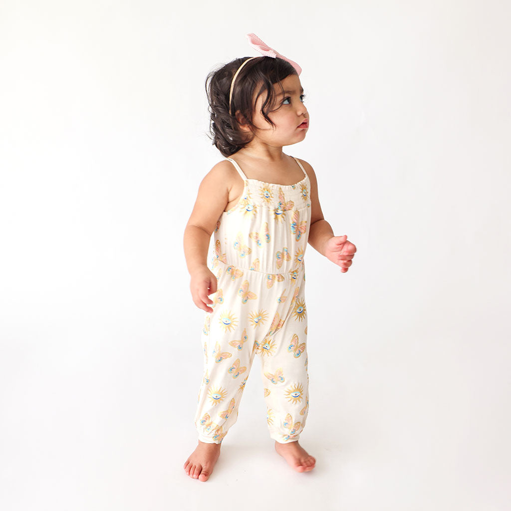 Pandora Sleeveless Smocked Jumpsuit