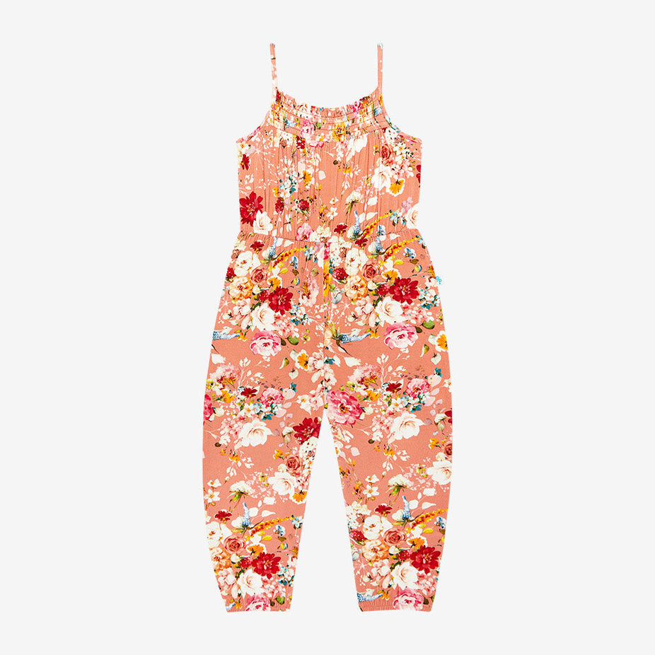 Celia Sleeveless Smocked Jumpsuit