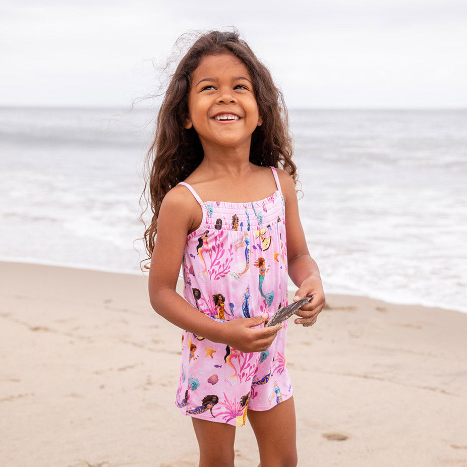 Disney's The Little Mermaid Dancing Beneath The Waves Smocked Romper