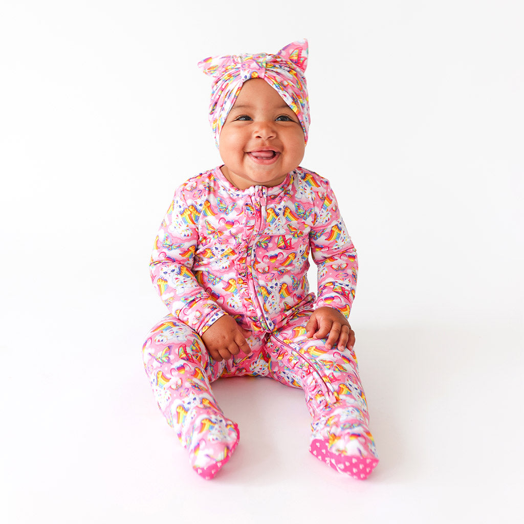 Lisa Frank® Angel Kitty™ Footie Ruffled Zippered One Piece
