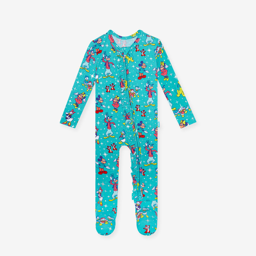 Disney100 Footie Ruffled Zippered One Piece